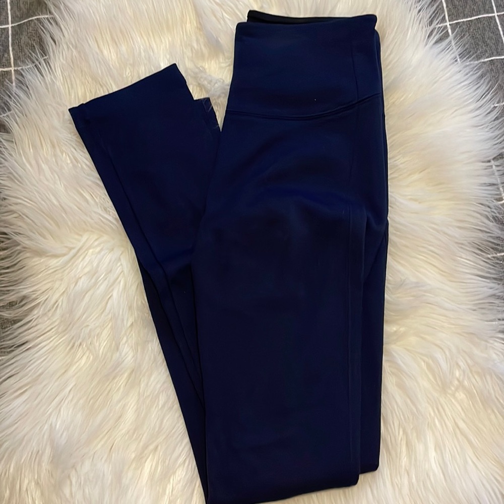 Navy Slim Leg Navy Work Leggings.